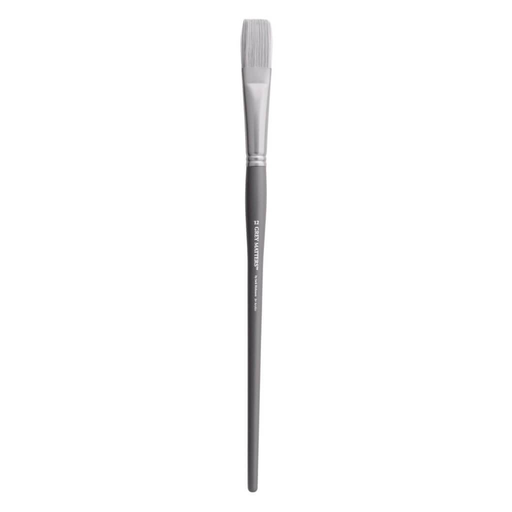 Gray Matters Synthetic Acrylic Brush Flat