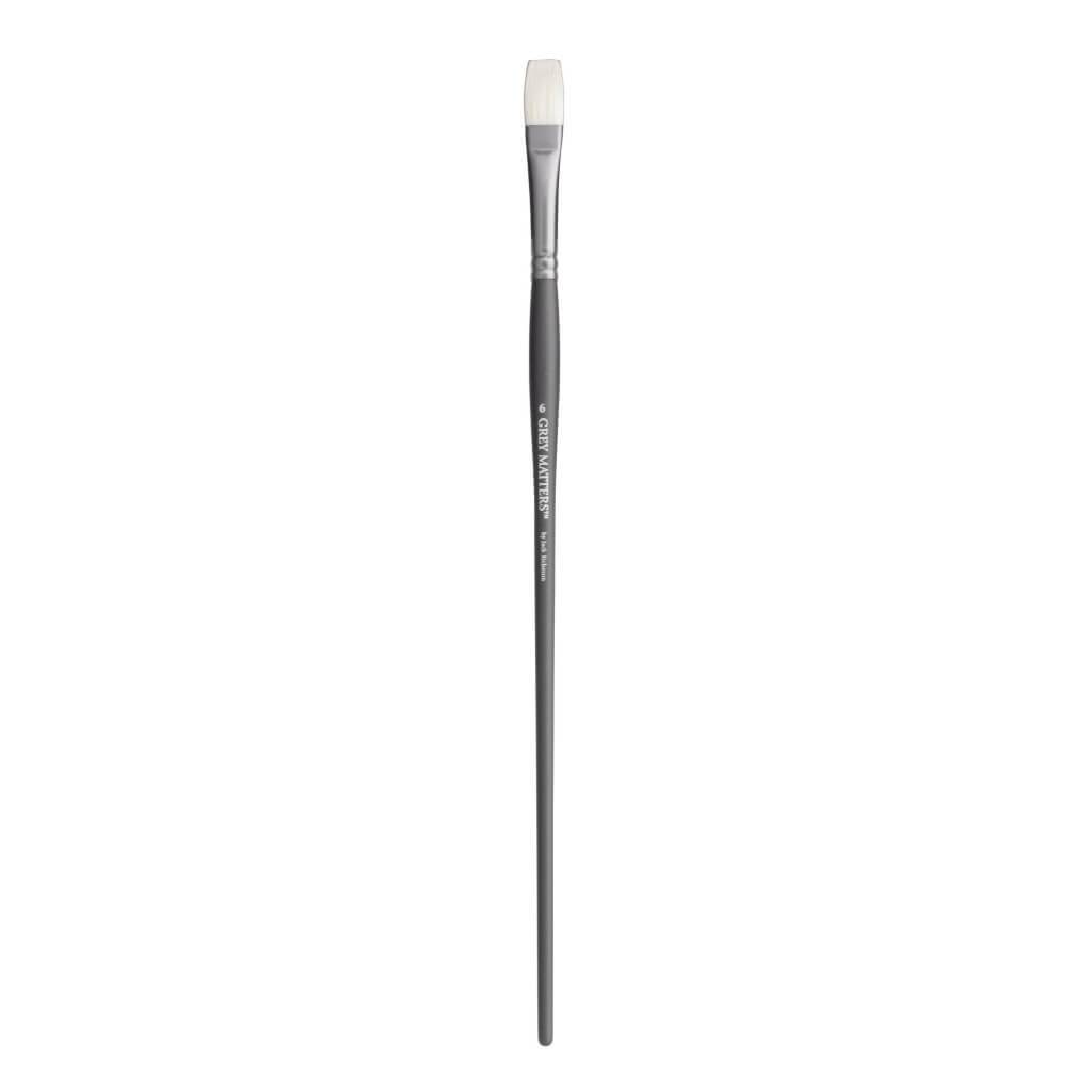 Gray Matters Interlock Bristle Flats Series Long Handle