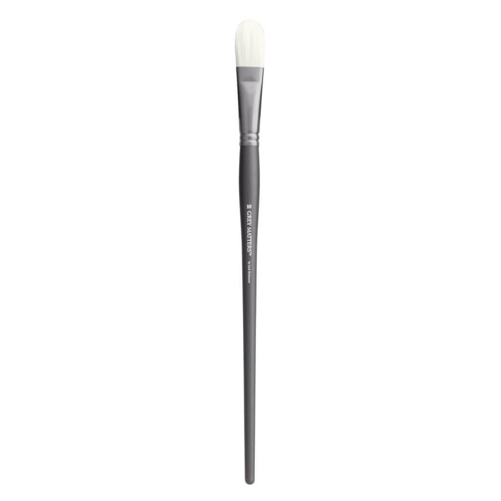 Gray Matters Interlock Bristle Filbert Series Long Handle