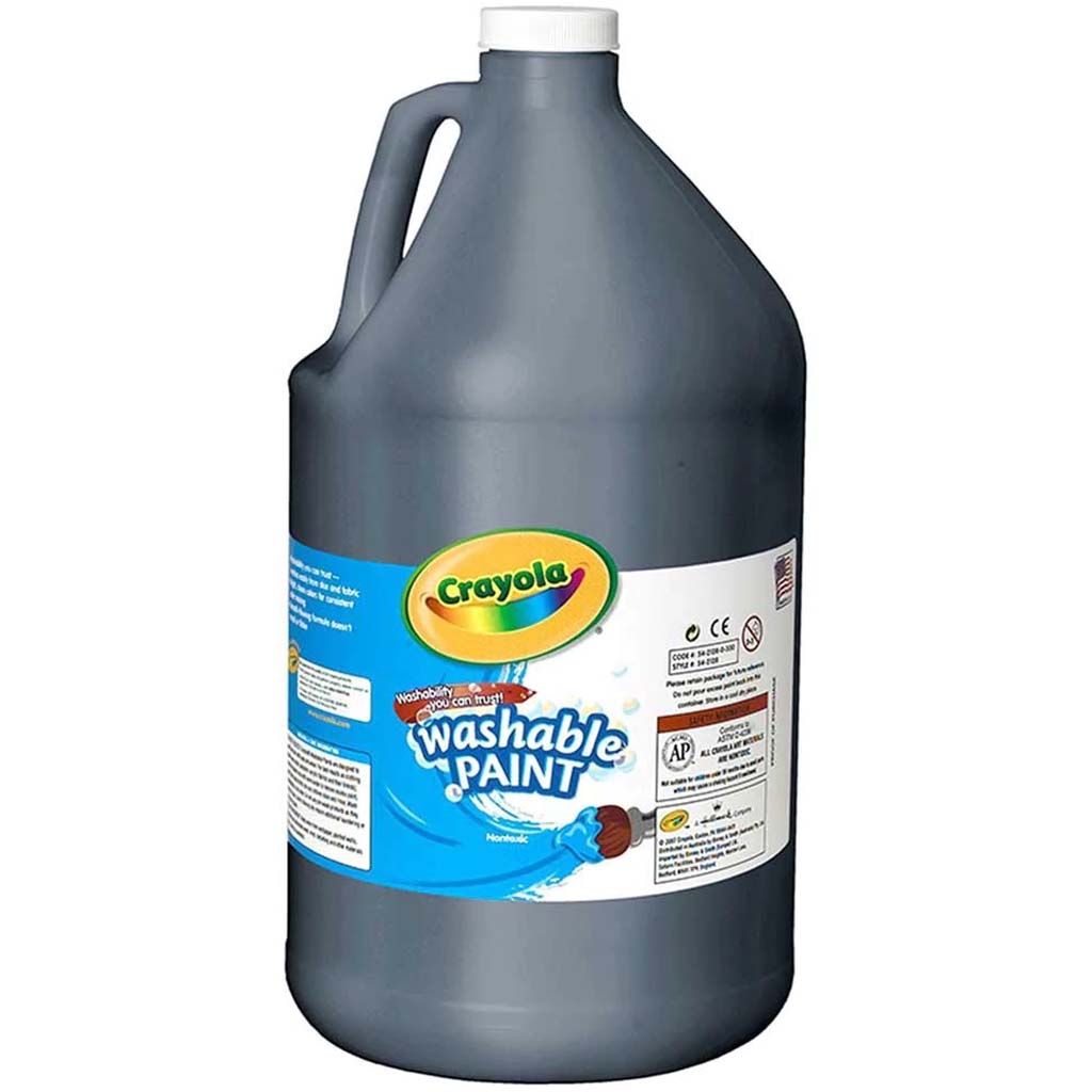 Crayola Washable Paint 128oz Black