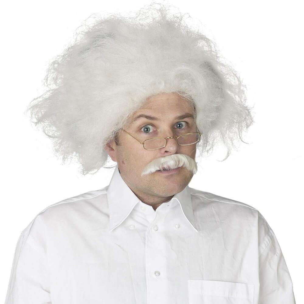 Scientist Wig and Mustache 