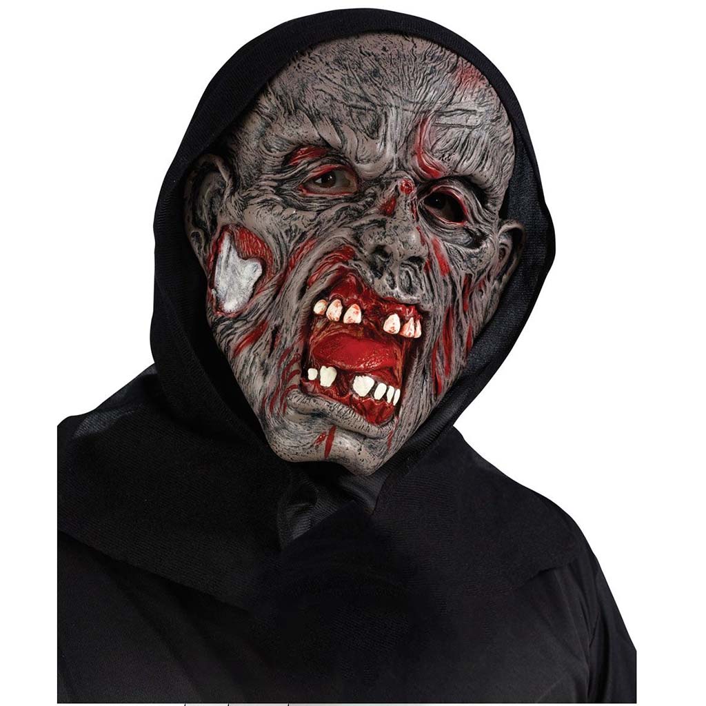 Hooded Masks Grey Zombie