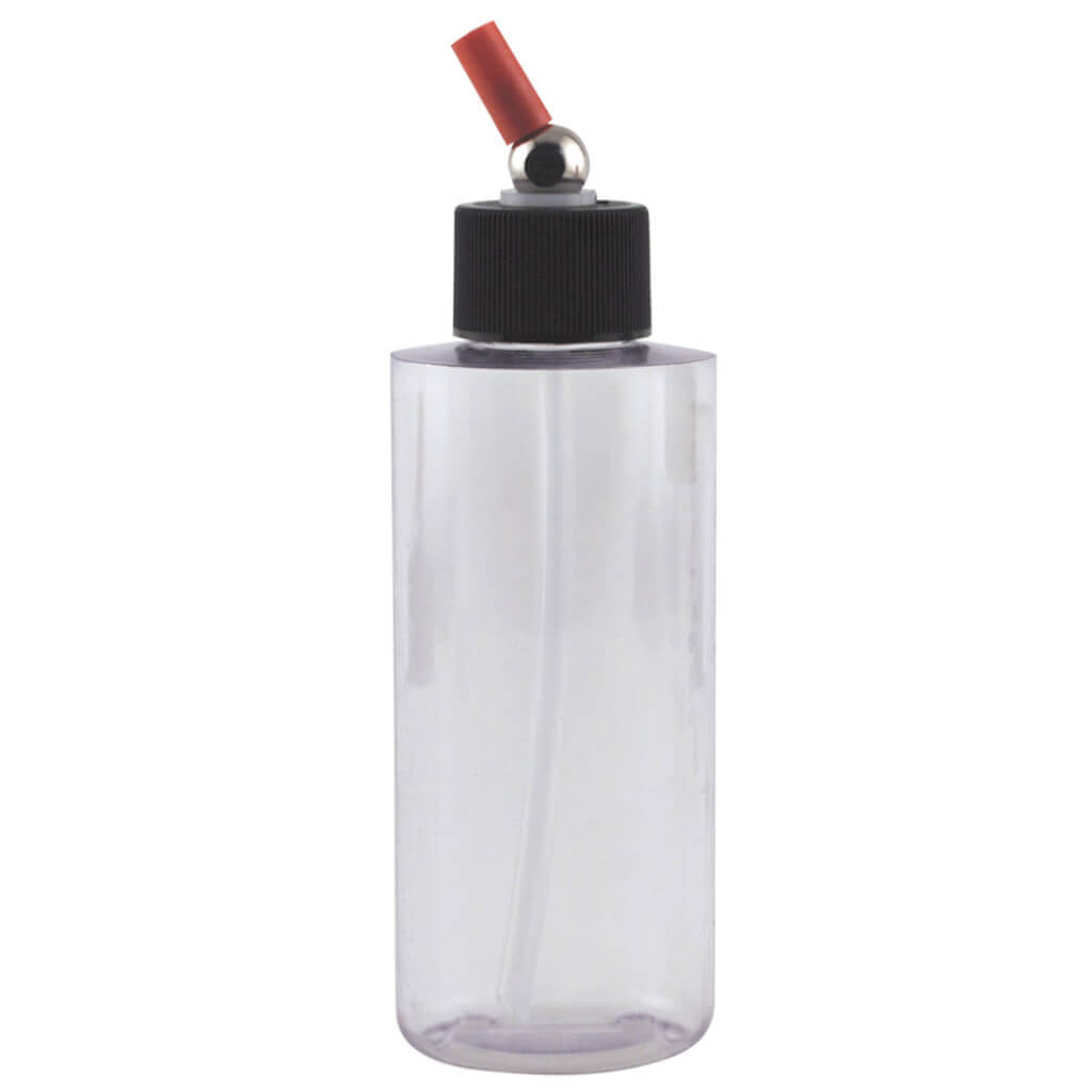 Crystal Clear Bottle 4oz/118ml Cylinder with Adaptor Cap