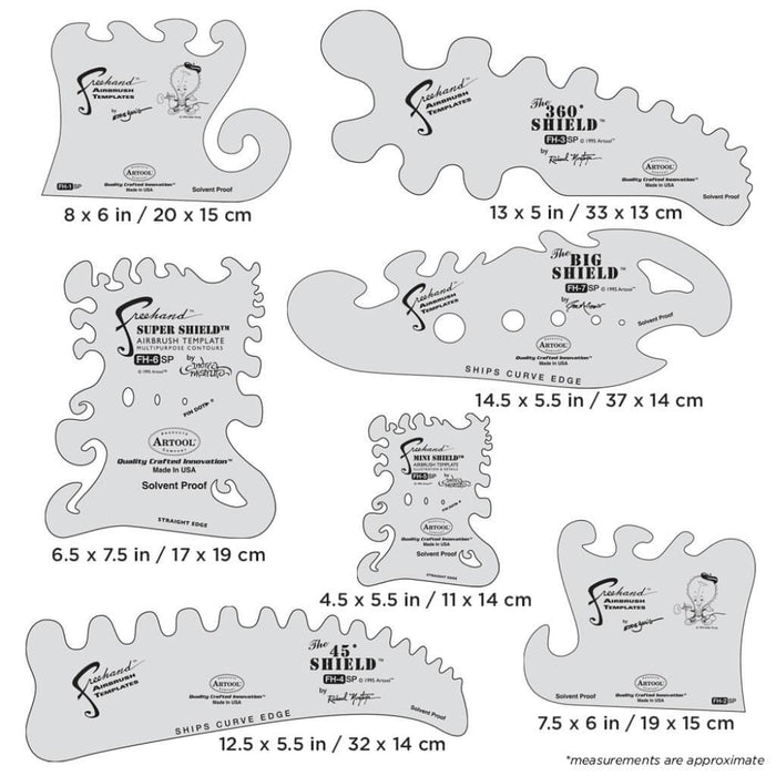 Artool Template Fhp Essential 7 Set 