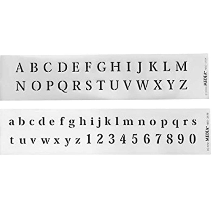 Body Art Stencil Alphabets & Numbers
