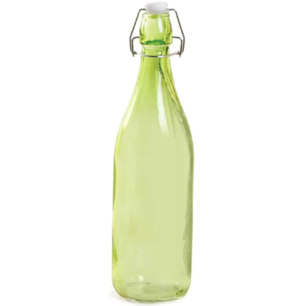 Glass Decanter with Lid Colored Glass