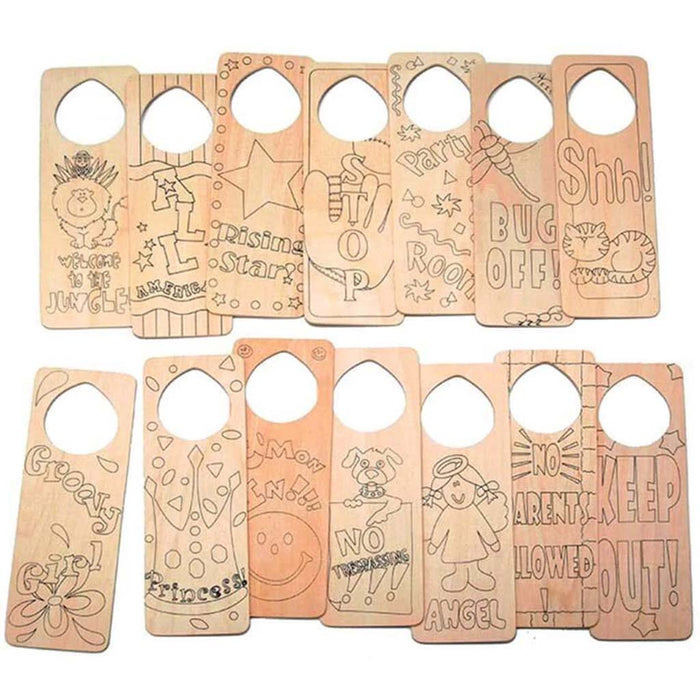 Wood Door Hanger Groovy Girl I