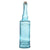 Vintage Blue Glass Bottle with Cork 12"