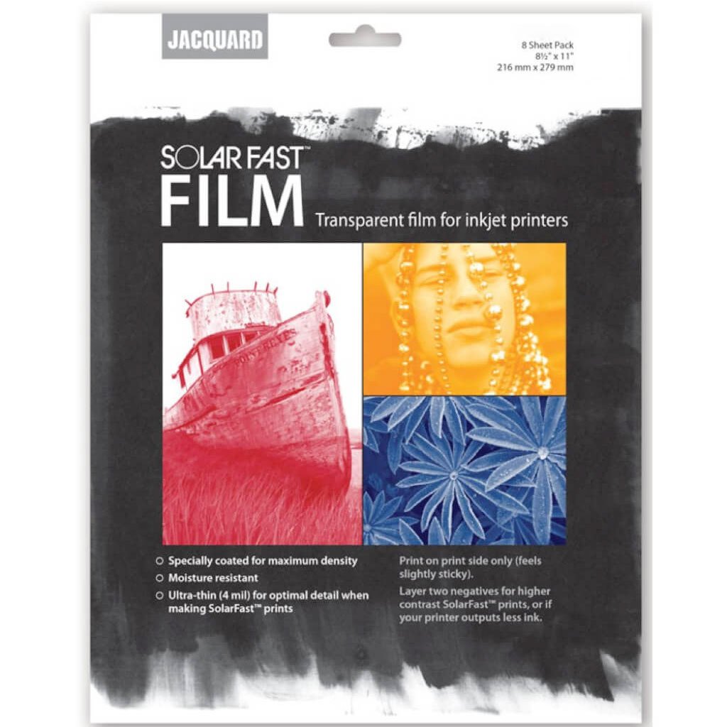 SOLAR FAST FILM TRANSPARENT 8.5IN X 11IN 8CT