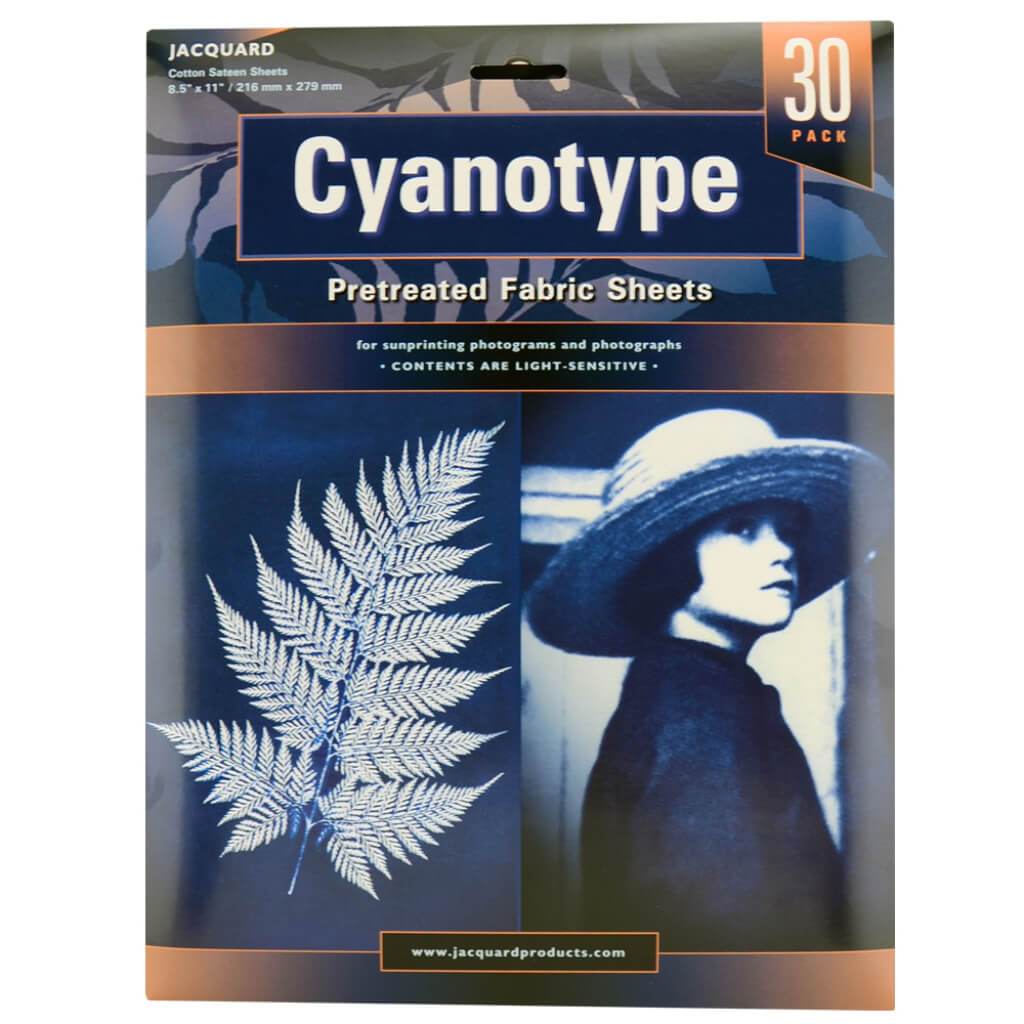 CYANOTYPE PRETREATED FABRIC SHEETS 30CT