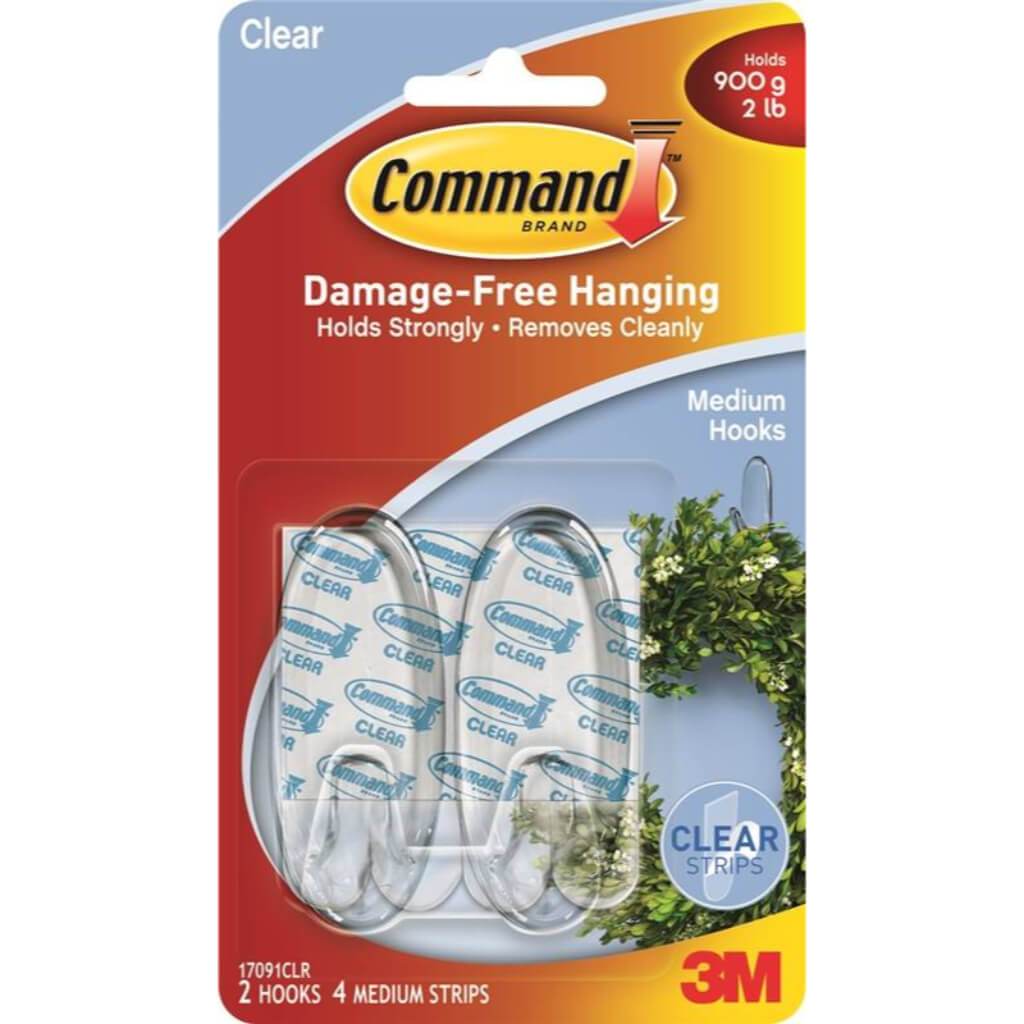 3M COMMAND Clear Adhesive Hook
