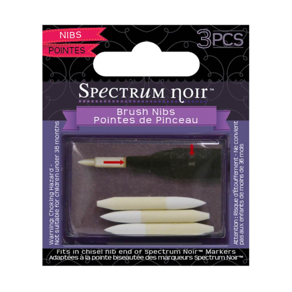 Spectrum Noir Brush Nibs 3 Pack Fit New Pen Design 