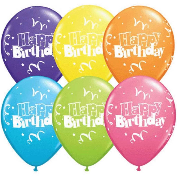 Birthday Streamers & Stars Around 11in 