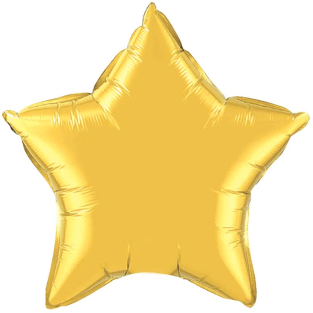 Foil Balloon Star Metallic Gold 36in 