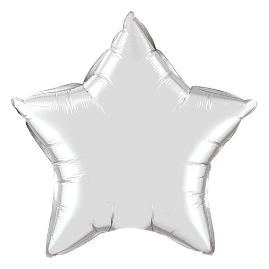 Balloon Silver Star Shape 36in 