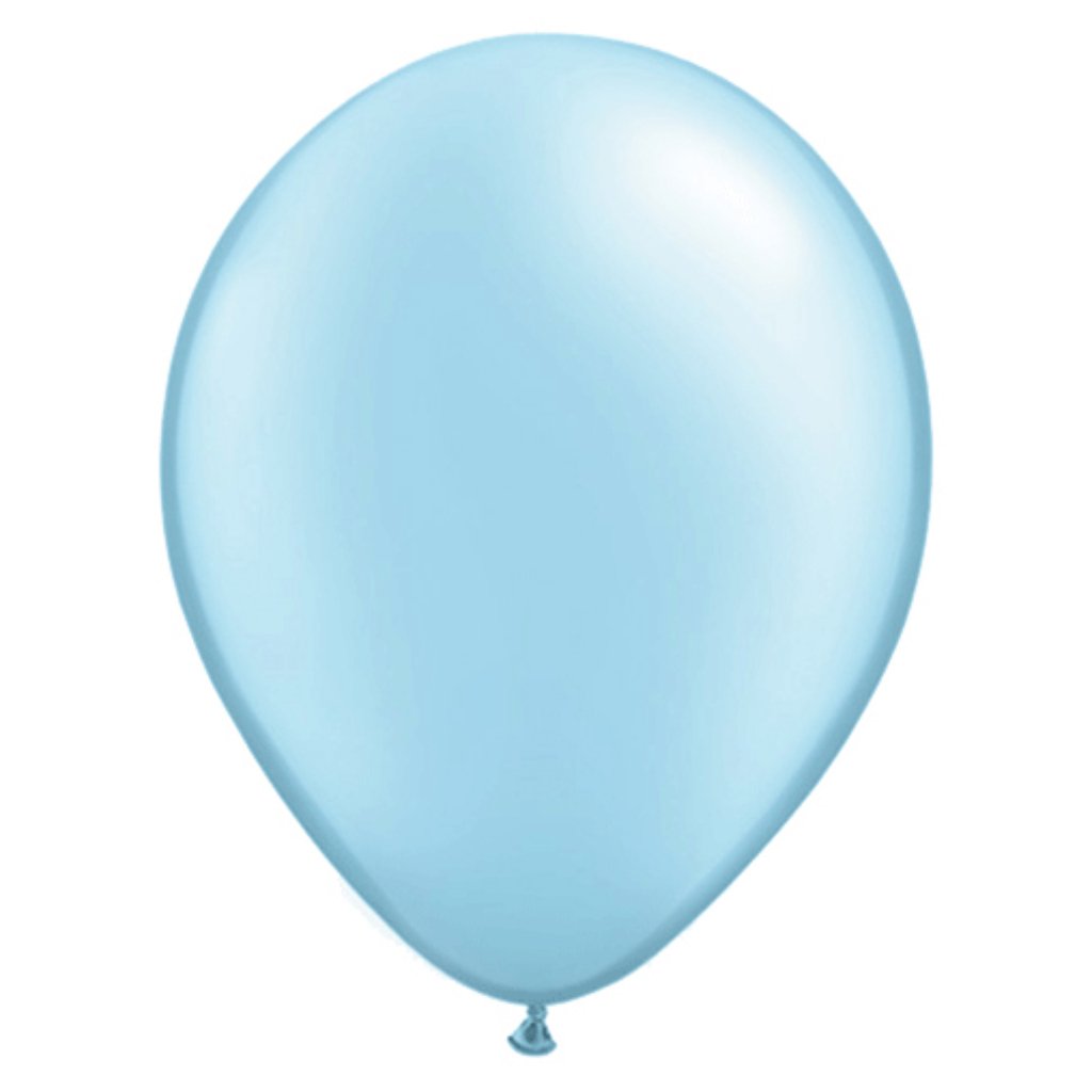 Latex Balloon Light Blue Pearlized 11in