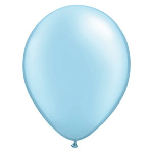 Latex Balloon Light Blue Pearlized 11in