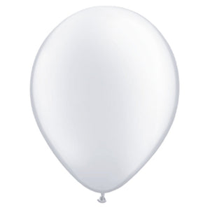 Latex Balloon White Pearlized 11in