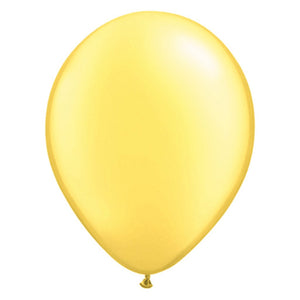Latex Balloon Pearlized Lemon Chiffon 11in