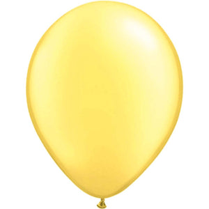 Latex Balloon Pearlized Lemon Chiffon 11in 