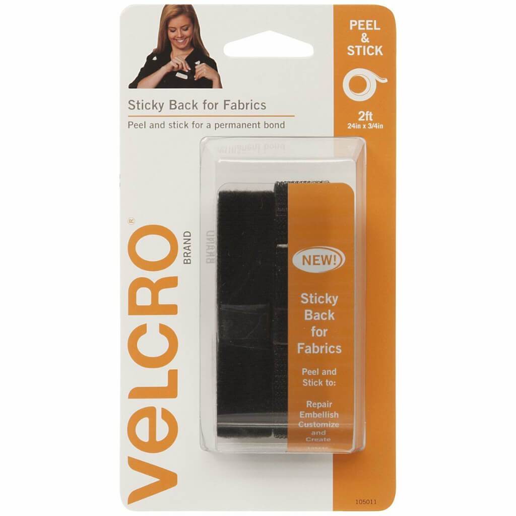 Velcro Brand Sticky Back for Fabric Tape 24 x 3/4in