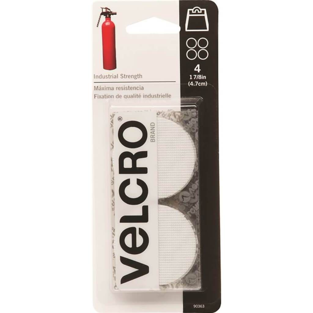 Velcro Industrial Strength Coins 1-7/8in x 4in White