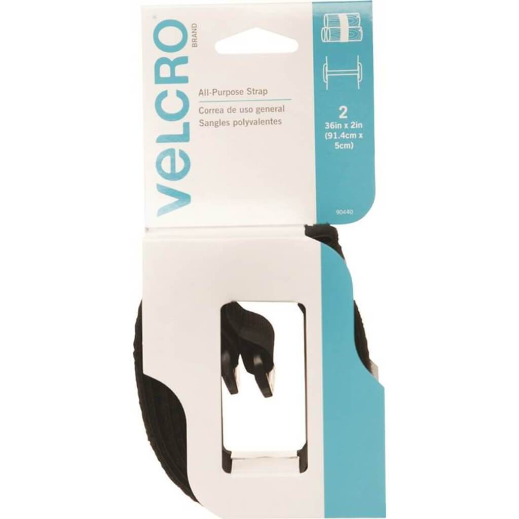 Velcro Black Strap 2in x 36in