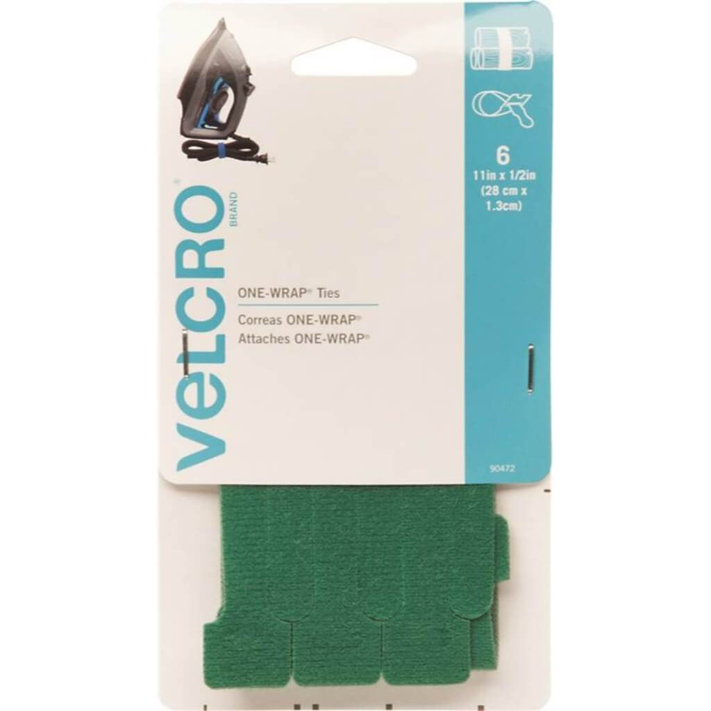 Velcro Brand One Wrap Strap 11in x 6 pcs