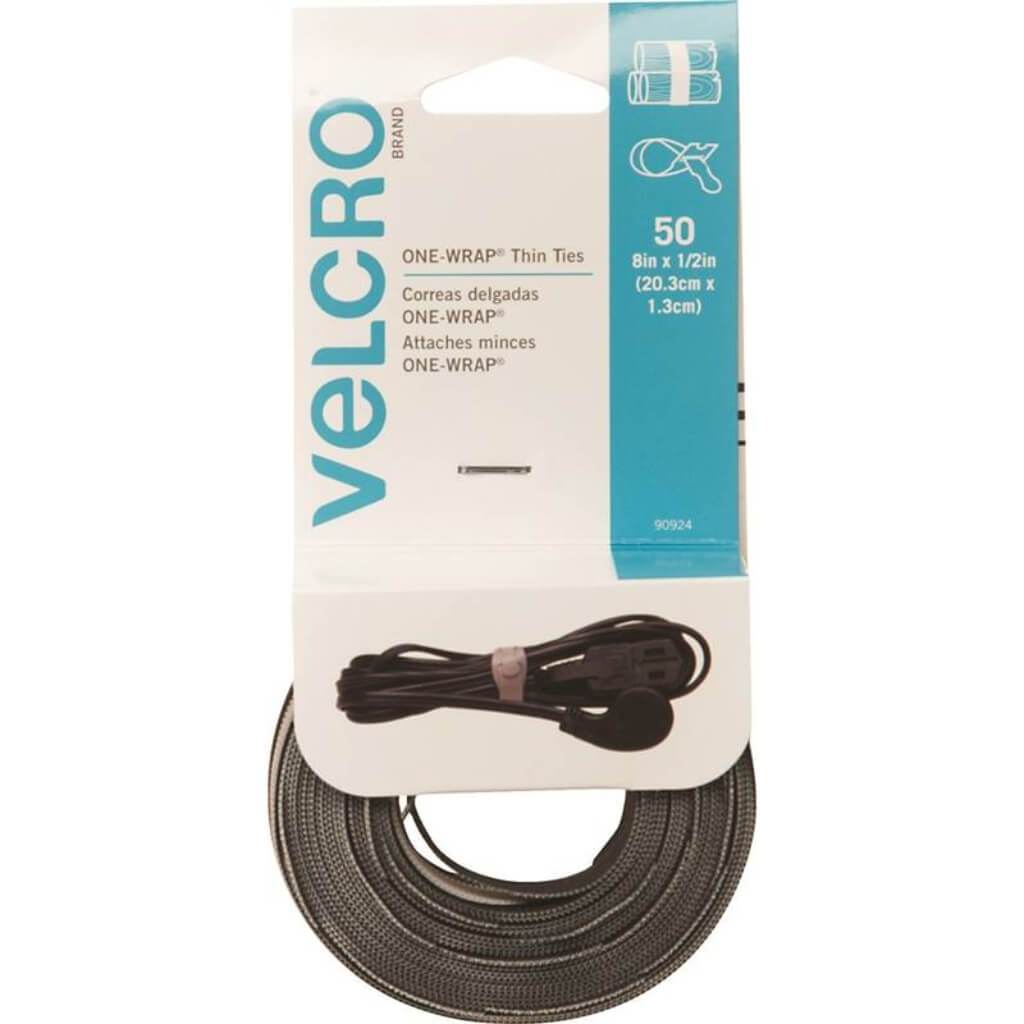 Velcro Brands One Wrap Reusable Ties 8in