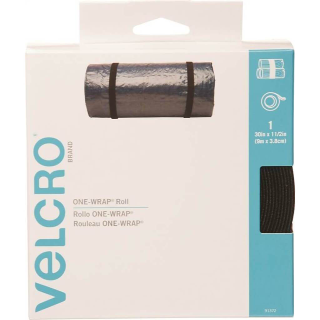 Velcro One Wrap Strap Black 30ft x 1-1/2in