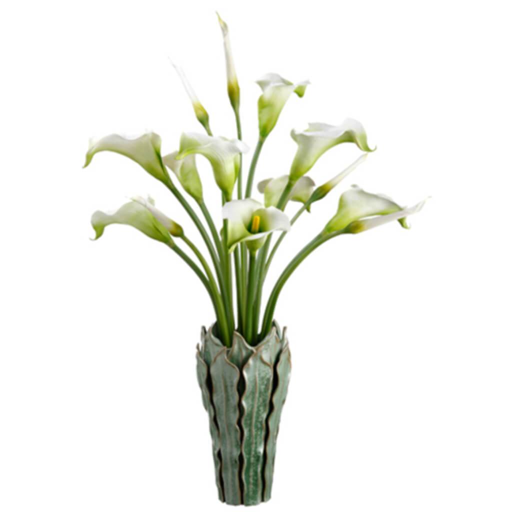 CALLA LILY IN VASE 44H32W32"L 