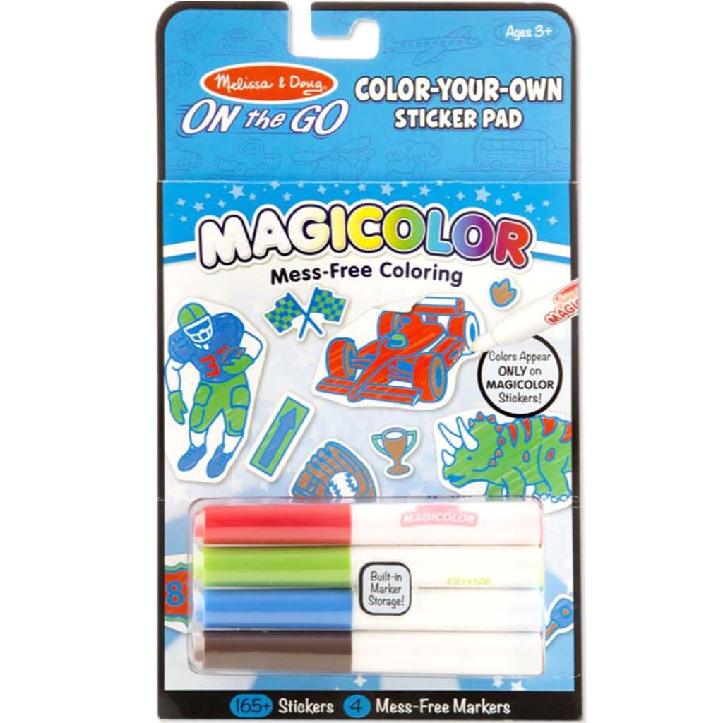 Magicolor Color-Your-Own Sticker Book - Blue 