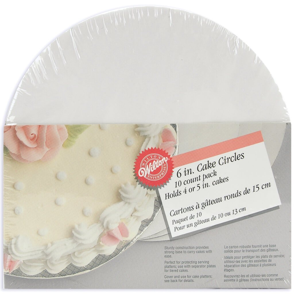 CAKE CIRCLES 6&quot; 10CT 