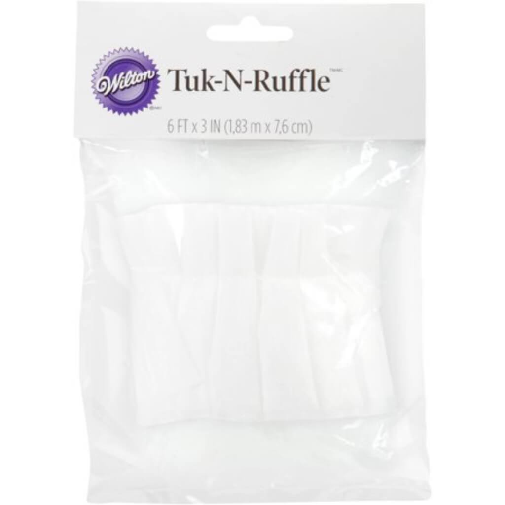 Tuk-N-Ruffle 3in x 6in White