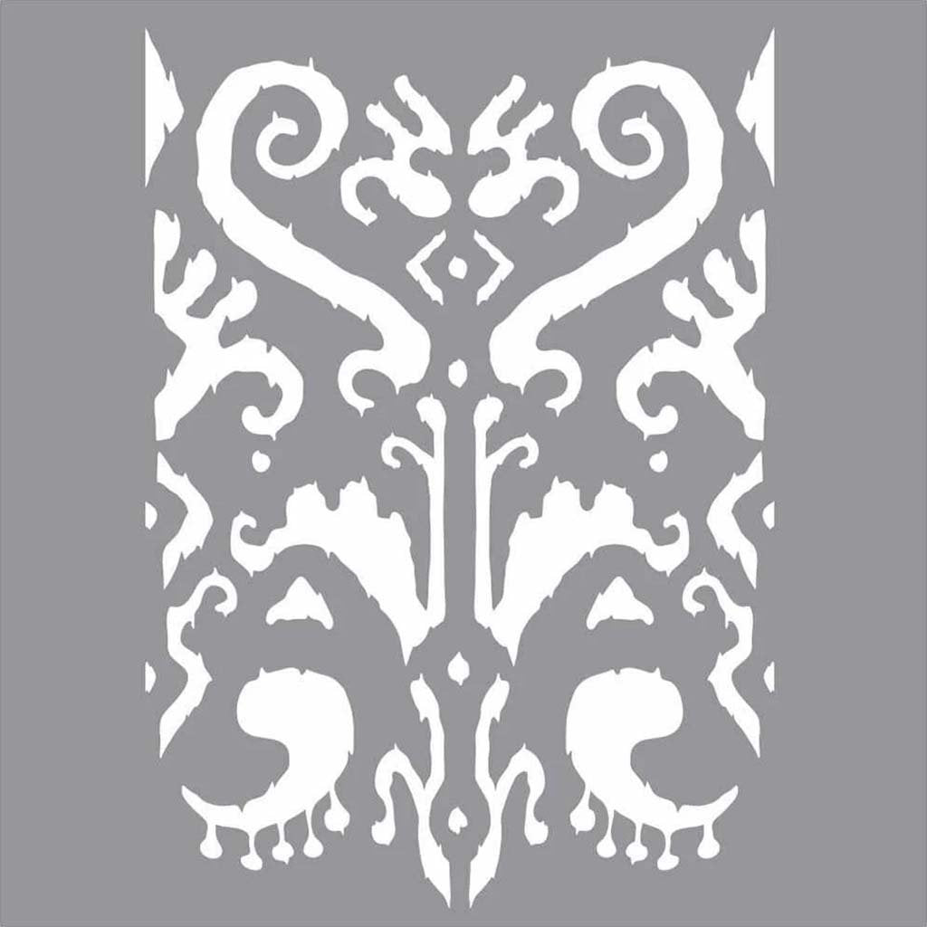 Americana Decor Stencil Indian Ikat 12X12