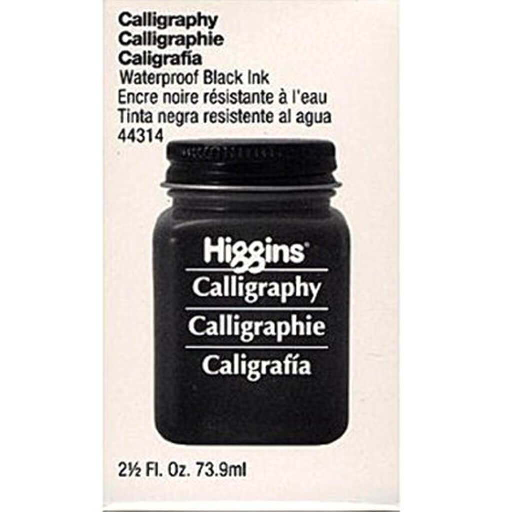 Higgins Waterproof Calligraphy Ink 2.5oz Black