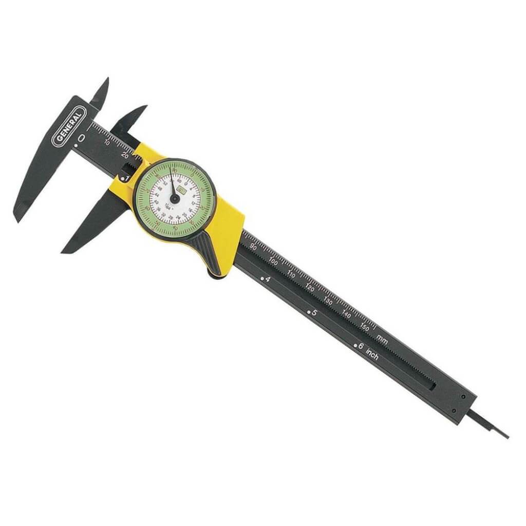 PLASTIC DIAL CALIPER 6" INCH READING 