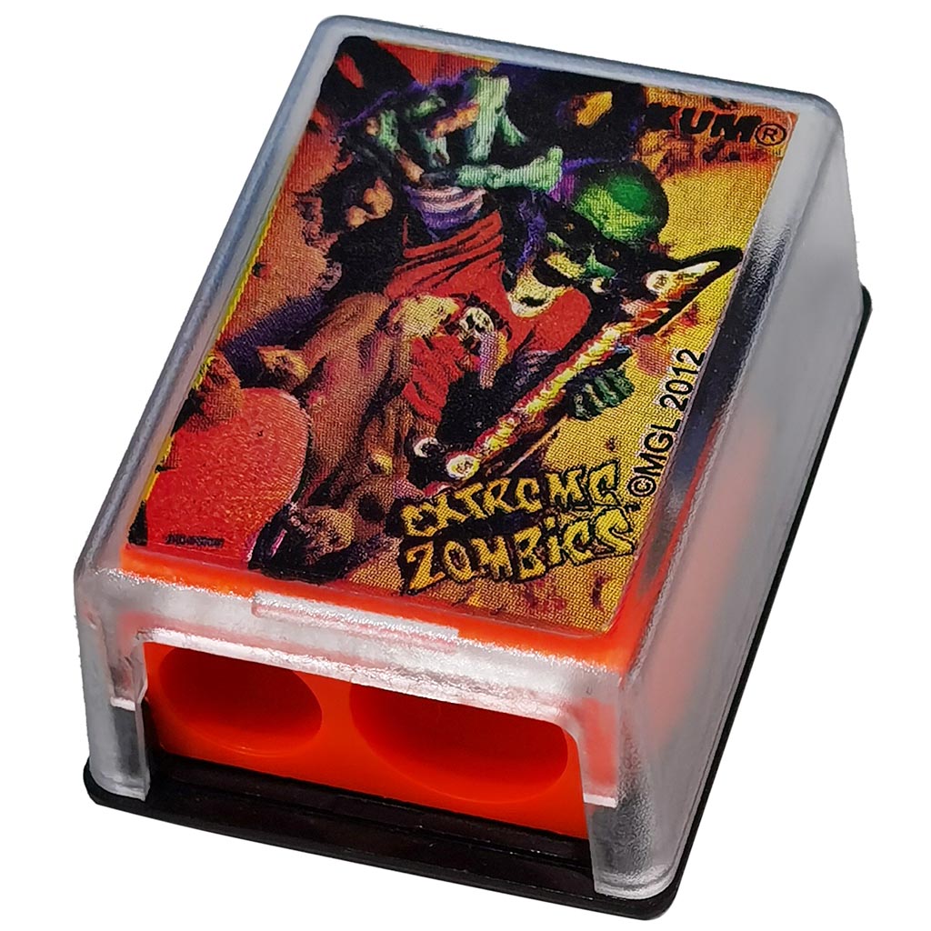 Zombie Pencil Sharpener Rectangle Orange