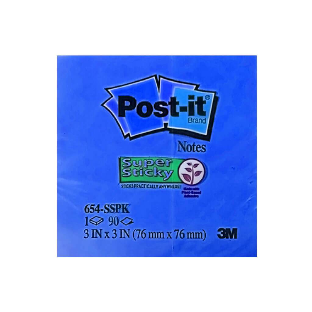 Post-it Super Sticky Notes Neon 3in x 3in