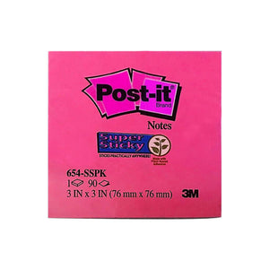 Post-it Super Sticky Notes Neon 3in x 3in