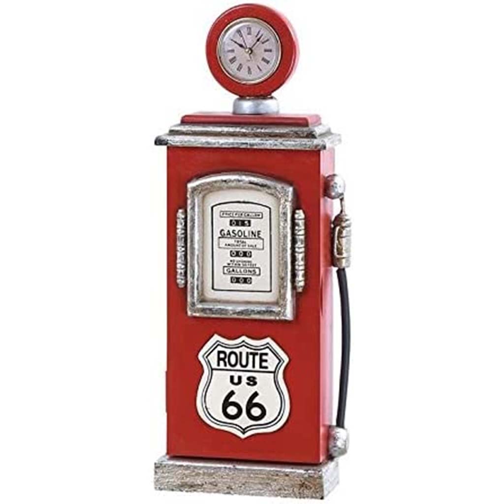 Wood Route 66 Gas Pump 7 by 18in Red