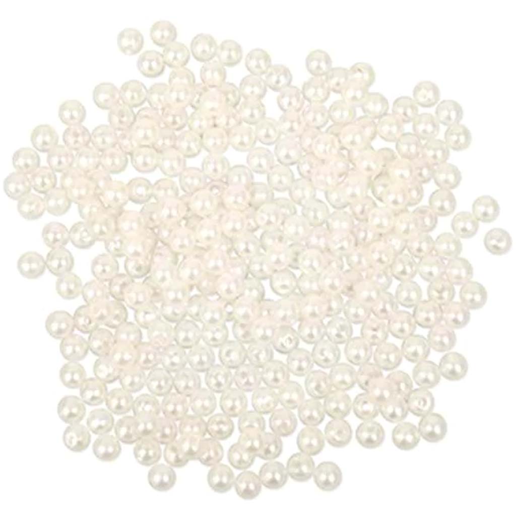 PEARL BEADS 265PCS ACRYLIC SLEEK IVORY VALUE-PACK 5MM 