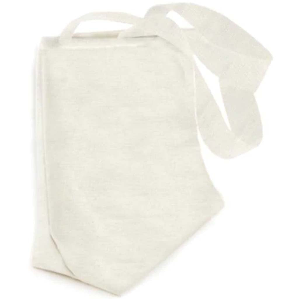 CANVAS BAG DIY W/POLY BRAIDED HANDLE 8.5X8.25 