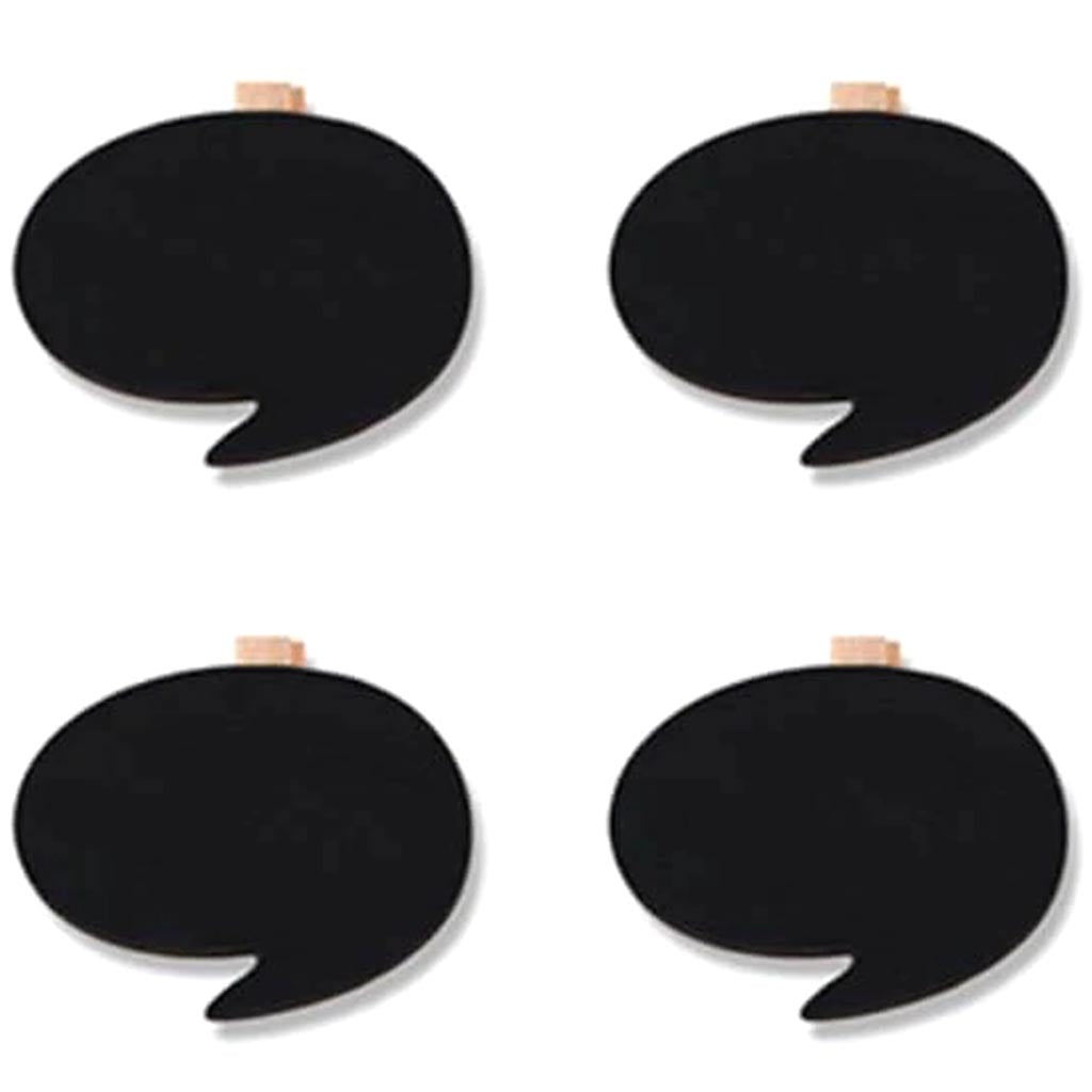 Craft Decor Chalk-It-Up Tag Clothespins Word Balloons 