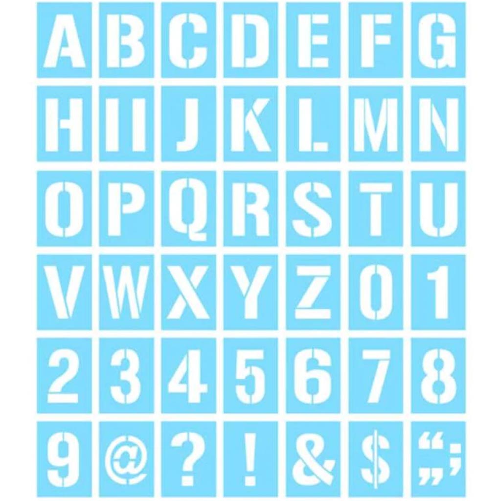 COLOR FACTORY COMPLETE LETTER STENCIL SETS 4&quot; 