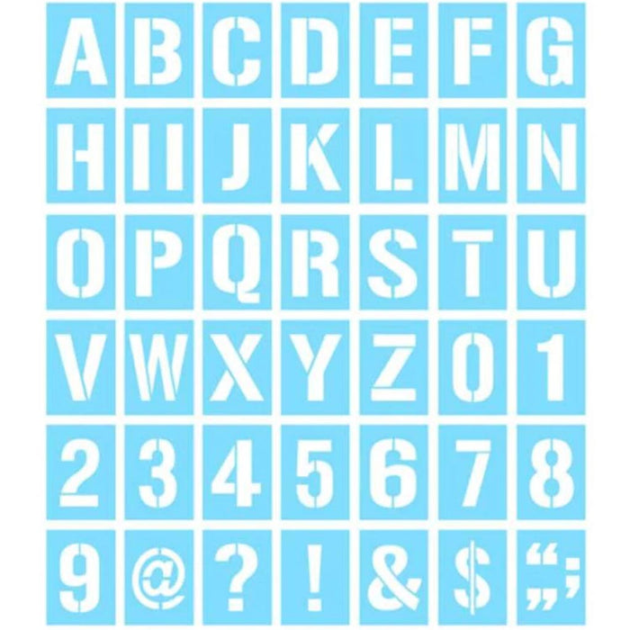 COLOR FACTORY COMPLETE LETTER STENCIL SETS 4" 