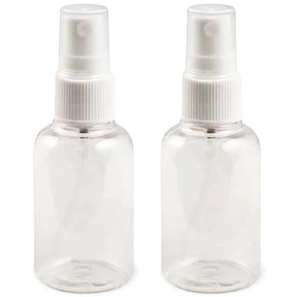 PLASTIC BOTTLES PUMP-SPRAY REFILLABLE SCREW-TOP 2/PK 2.6OZ 