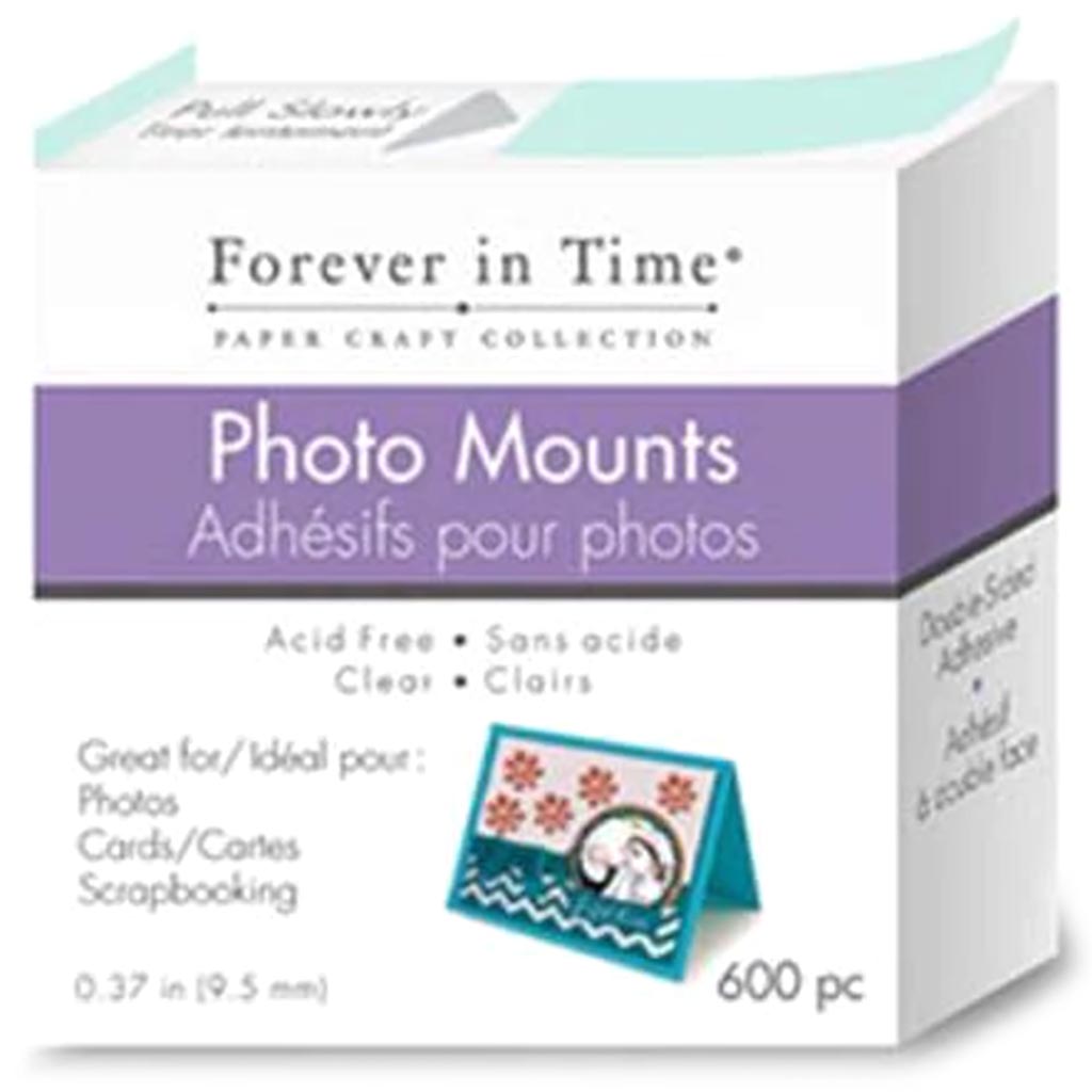 PHOTO MOUNTING SQUARE 3/8&quot; DOUBLE-SIDED CLEAR X600 