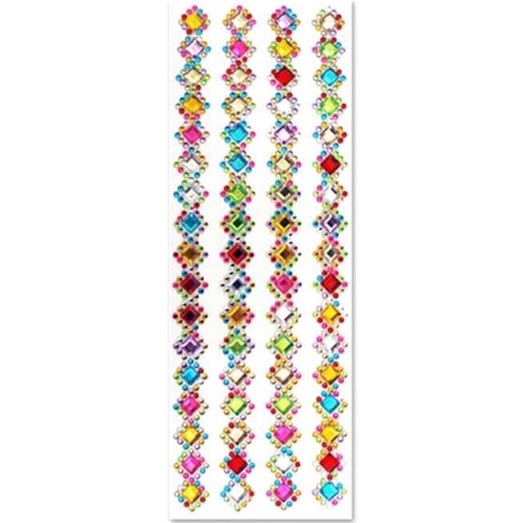 PAPER CRAFT STICKER JEWEL BORDERS DIAMOND BLING 