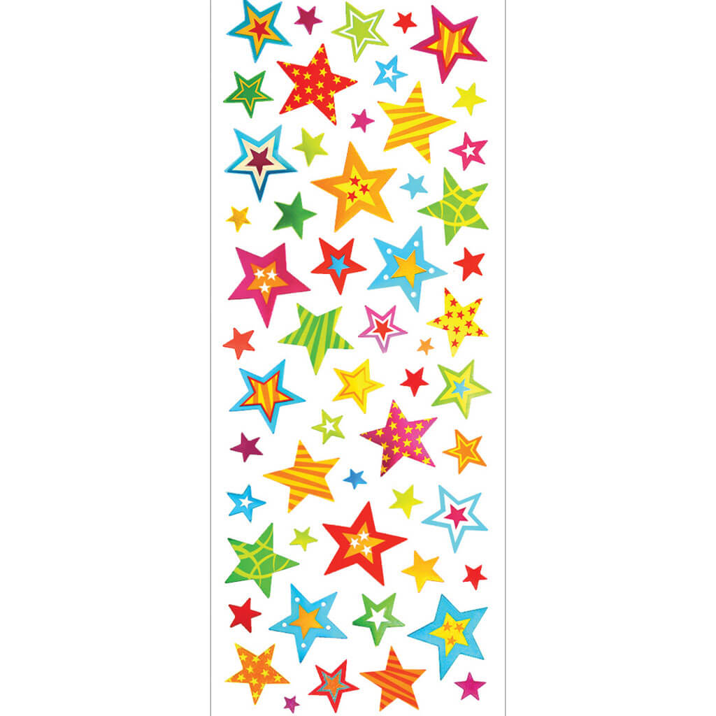 Paper Craft Stickers: Foil Fun  PVC, 4.75in x 12in